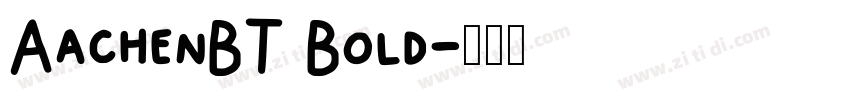 AachenBT Bold字体转换